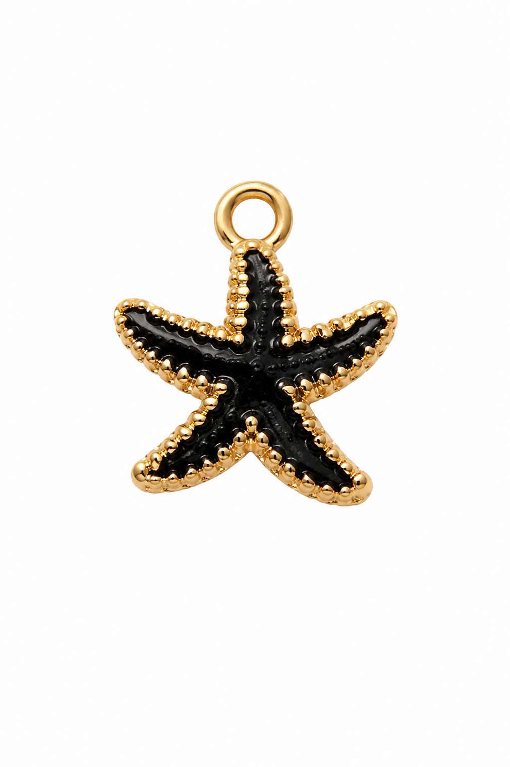 Black starfish charm