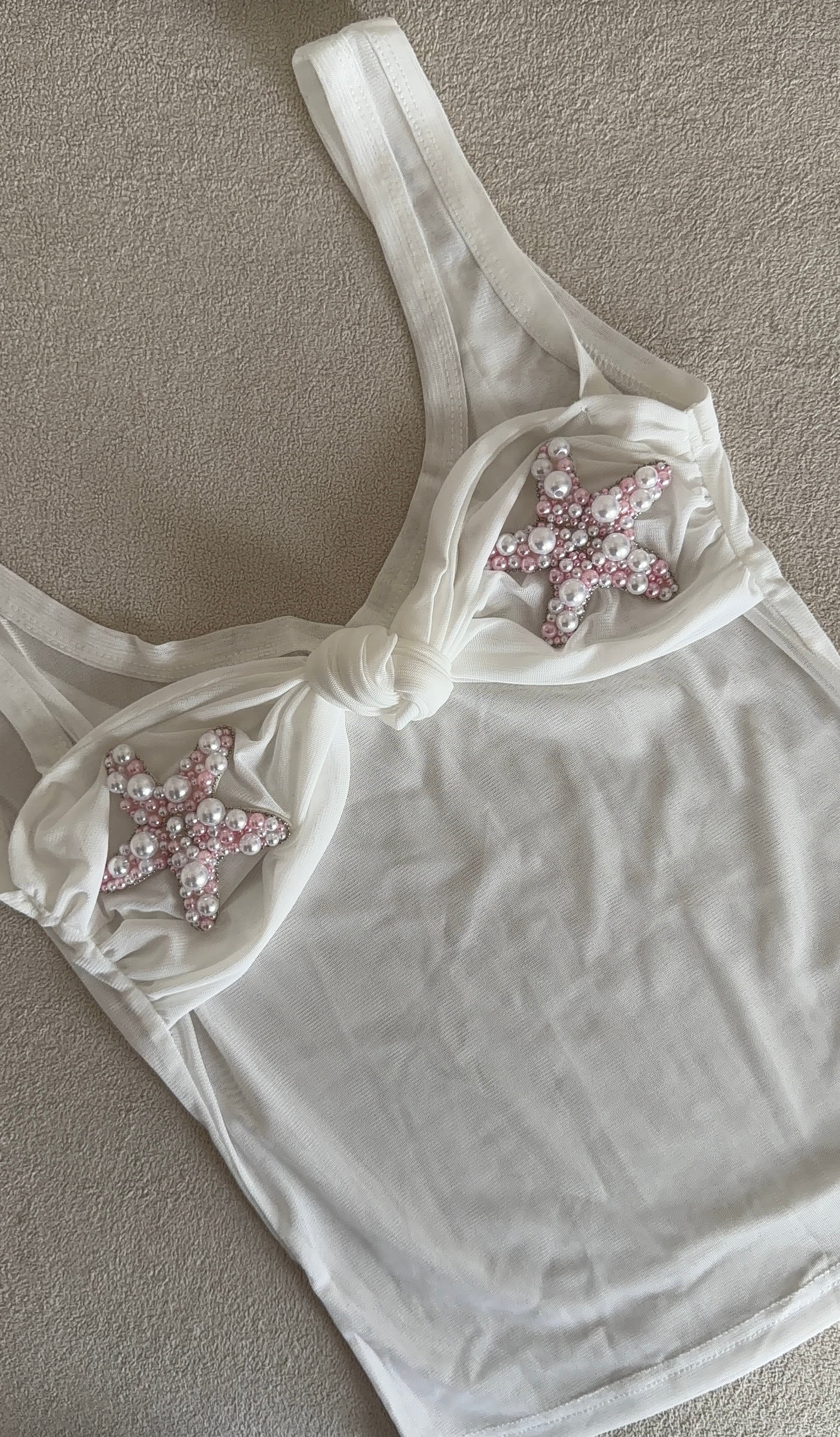 Coral Reef Mesh Vest Top