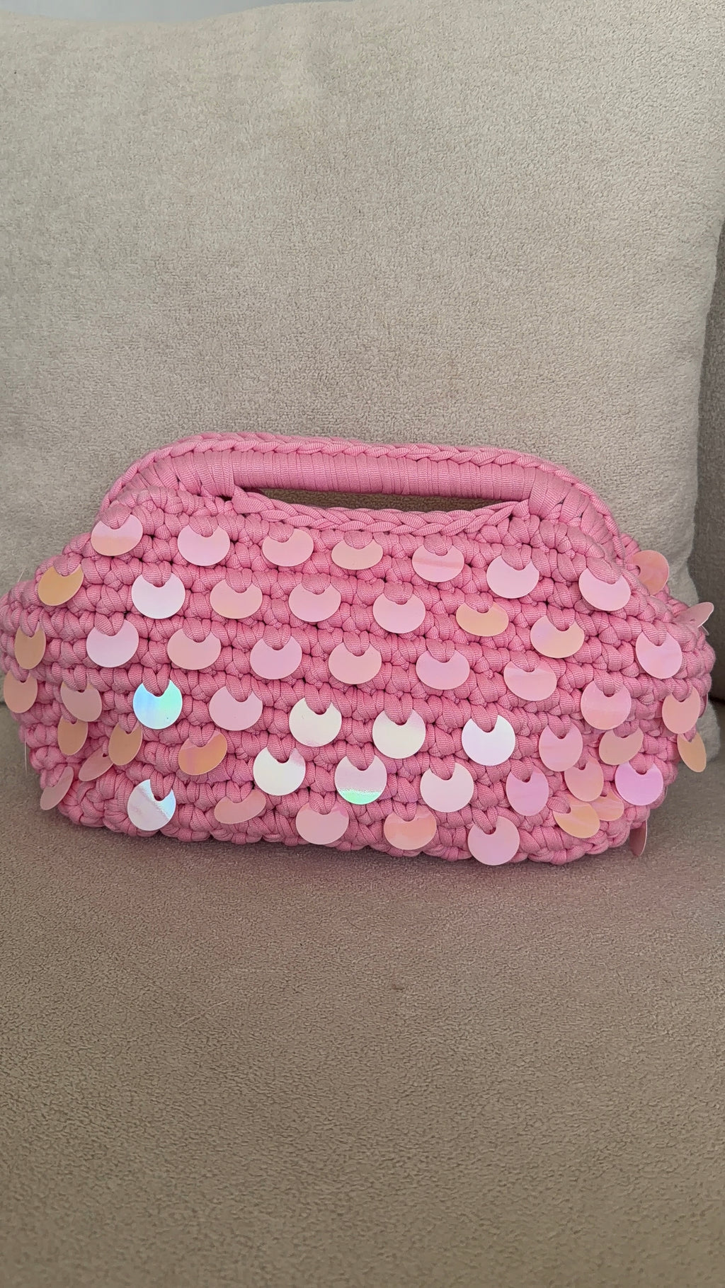 Pink palms clutch