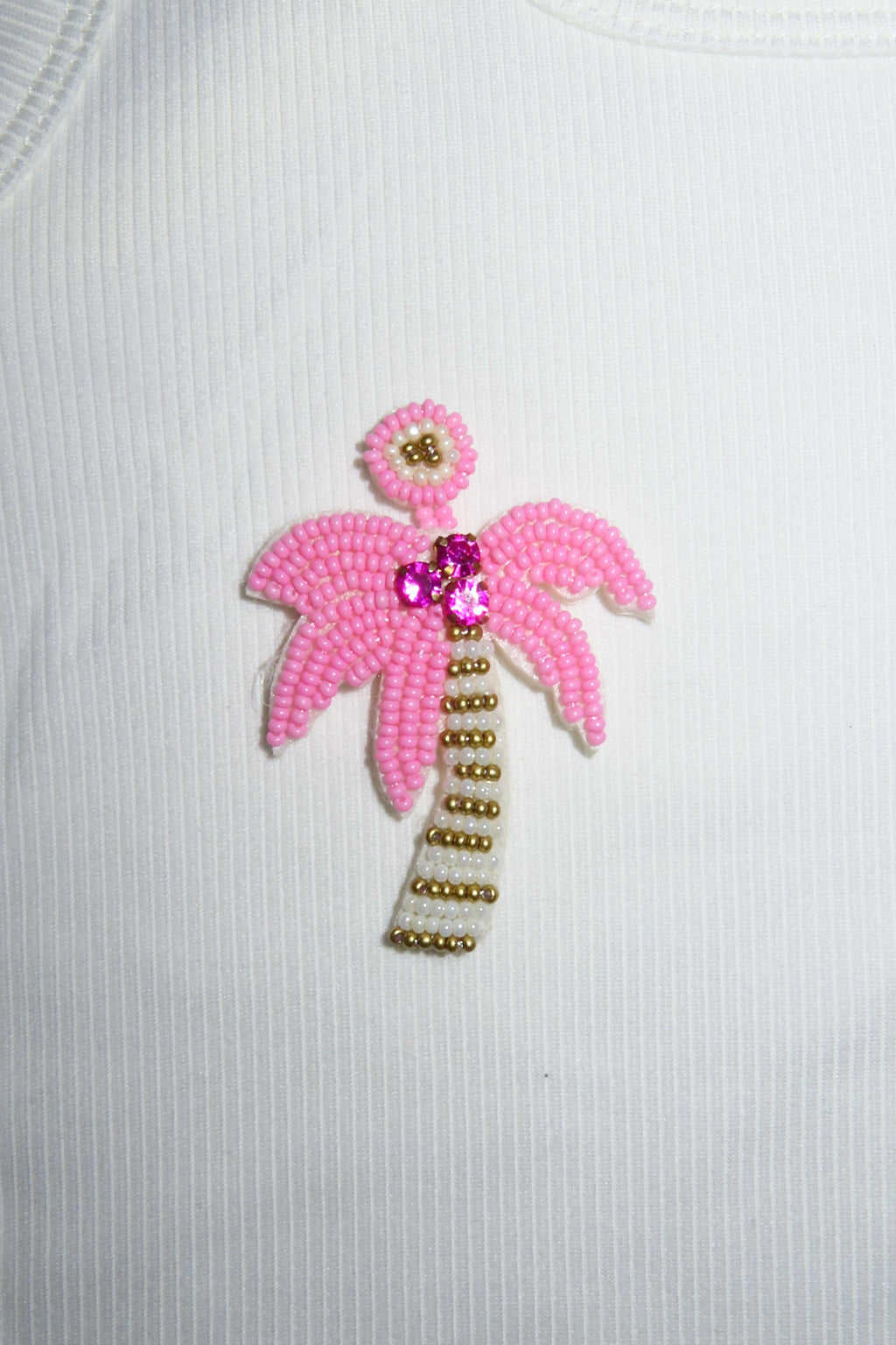 Pink palm tree patch