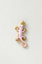 Pink iguana charm