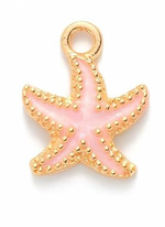 Pink starfish charm