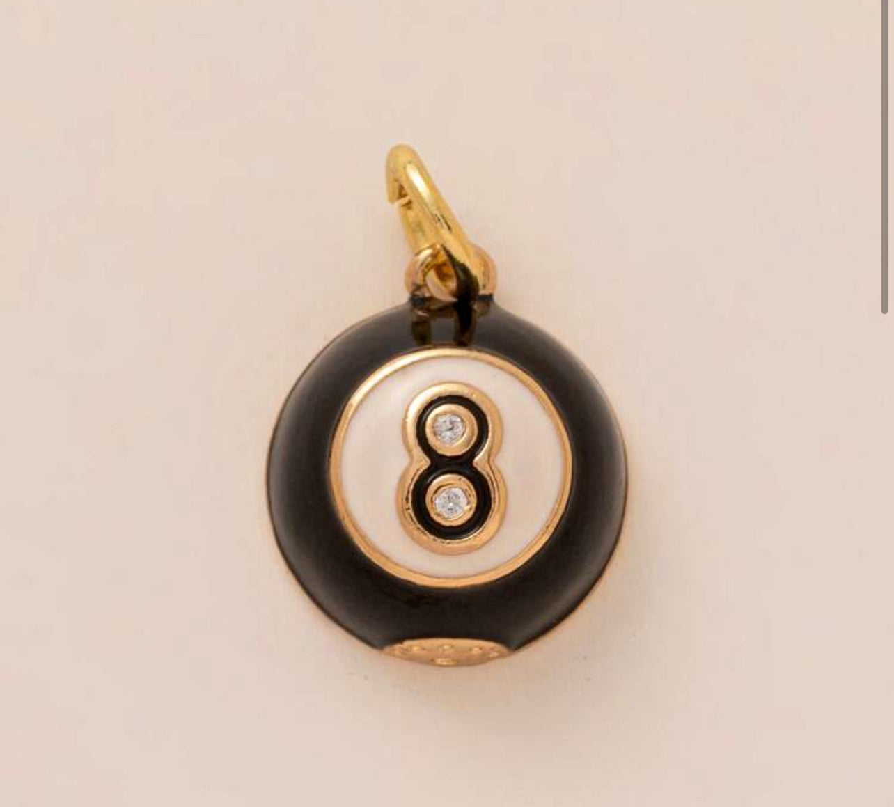 Lucky 8 ball charm