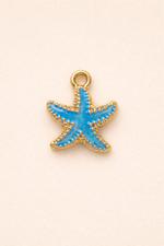 Blue starfish charm