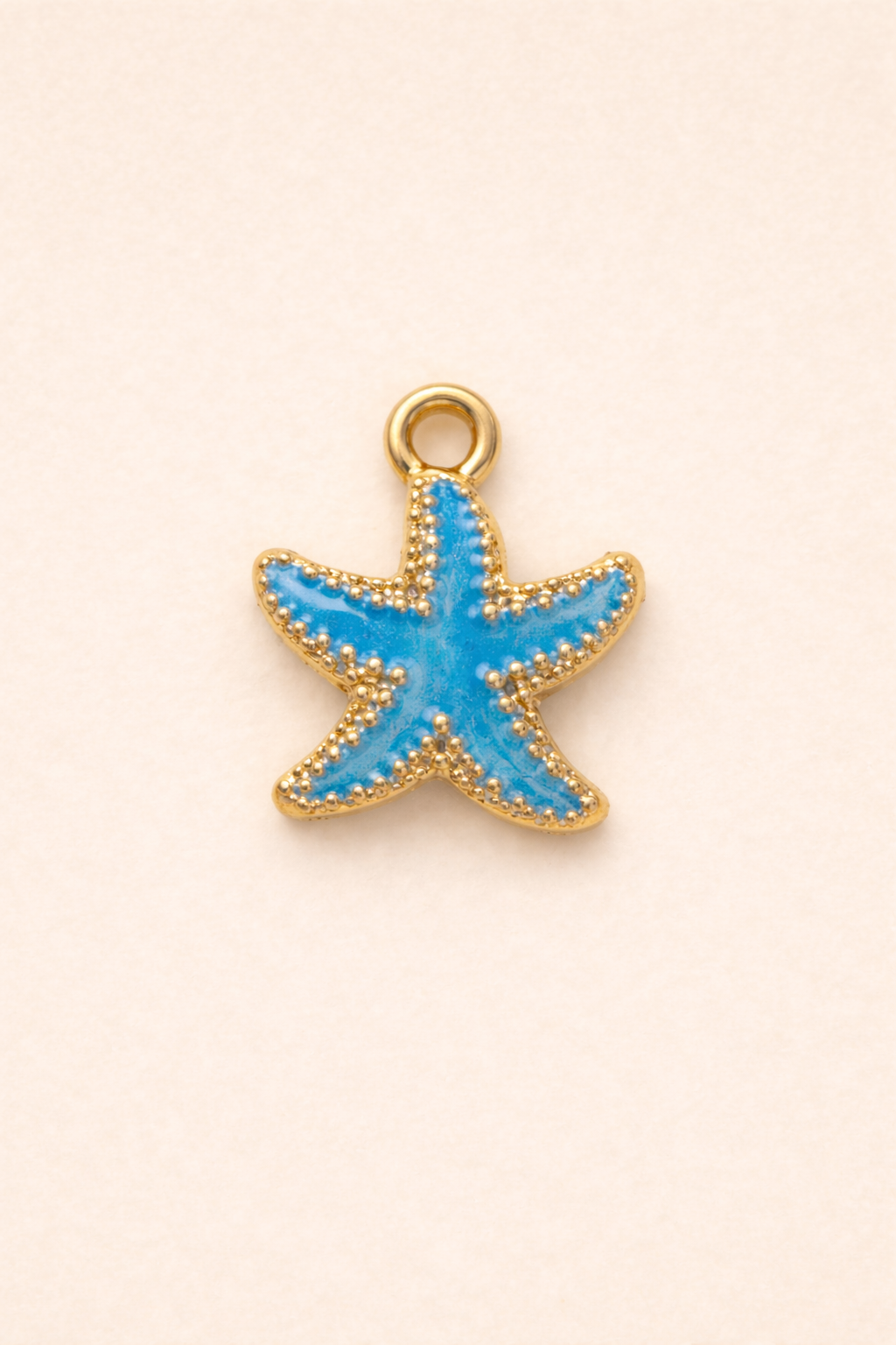 Blue starfish charm