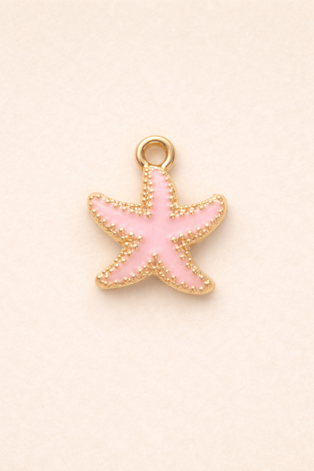 Pink starfish charm