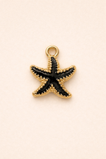Black starfish charm
