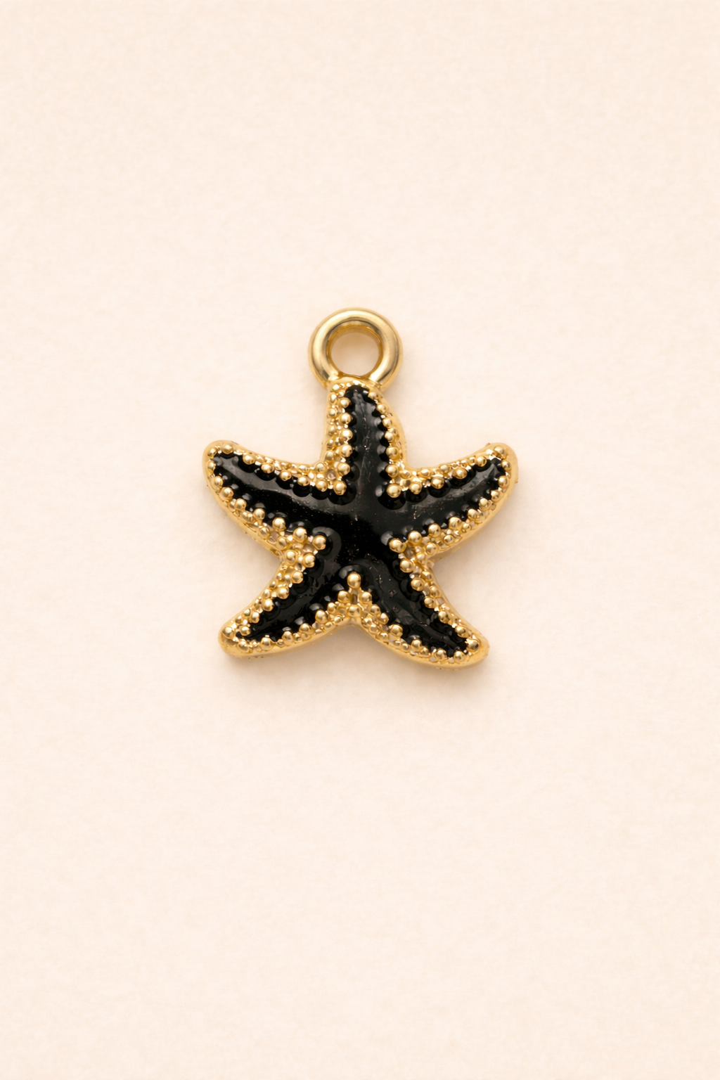 Black starfish charm