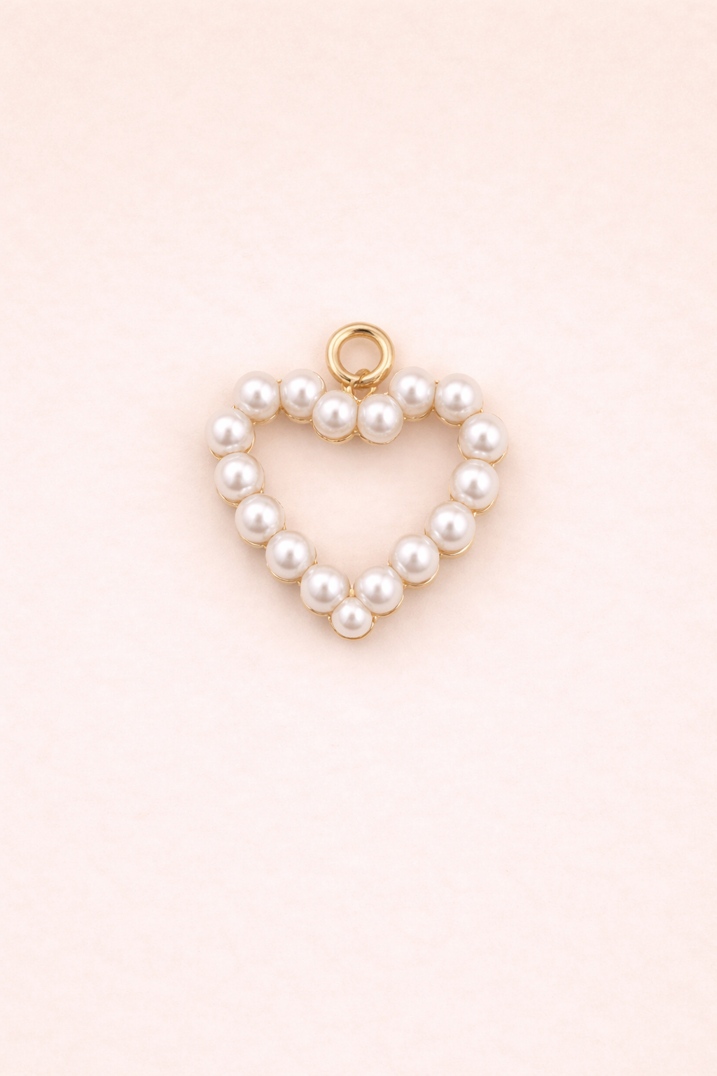 Pearl heart charm