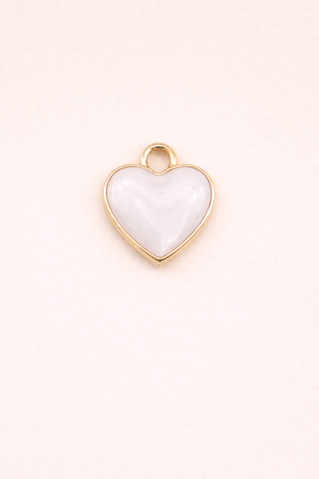 White heart charm