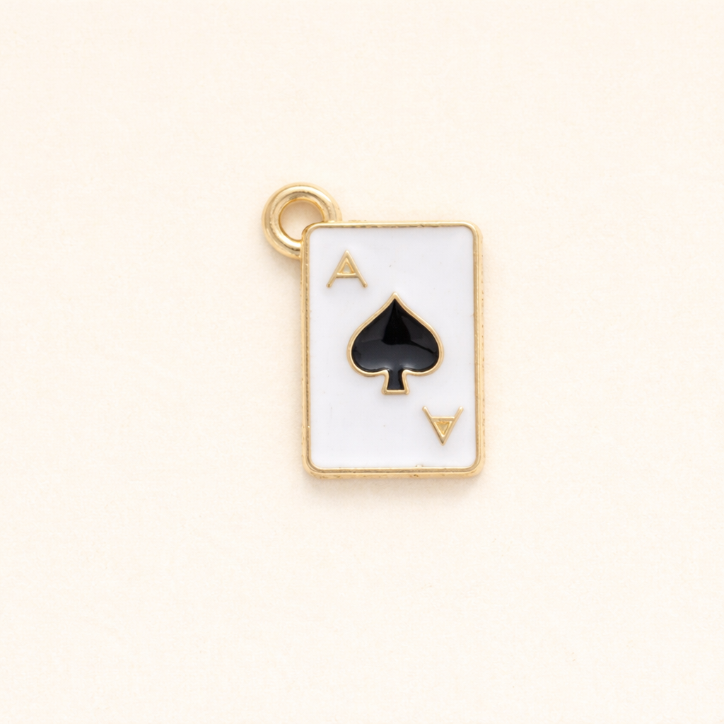 Playing card charm