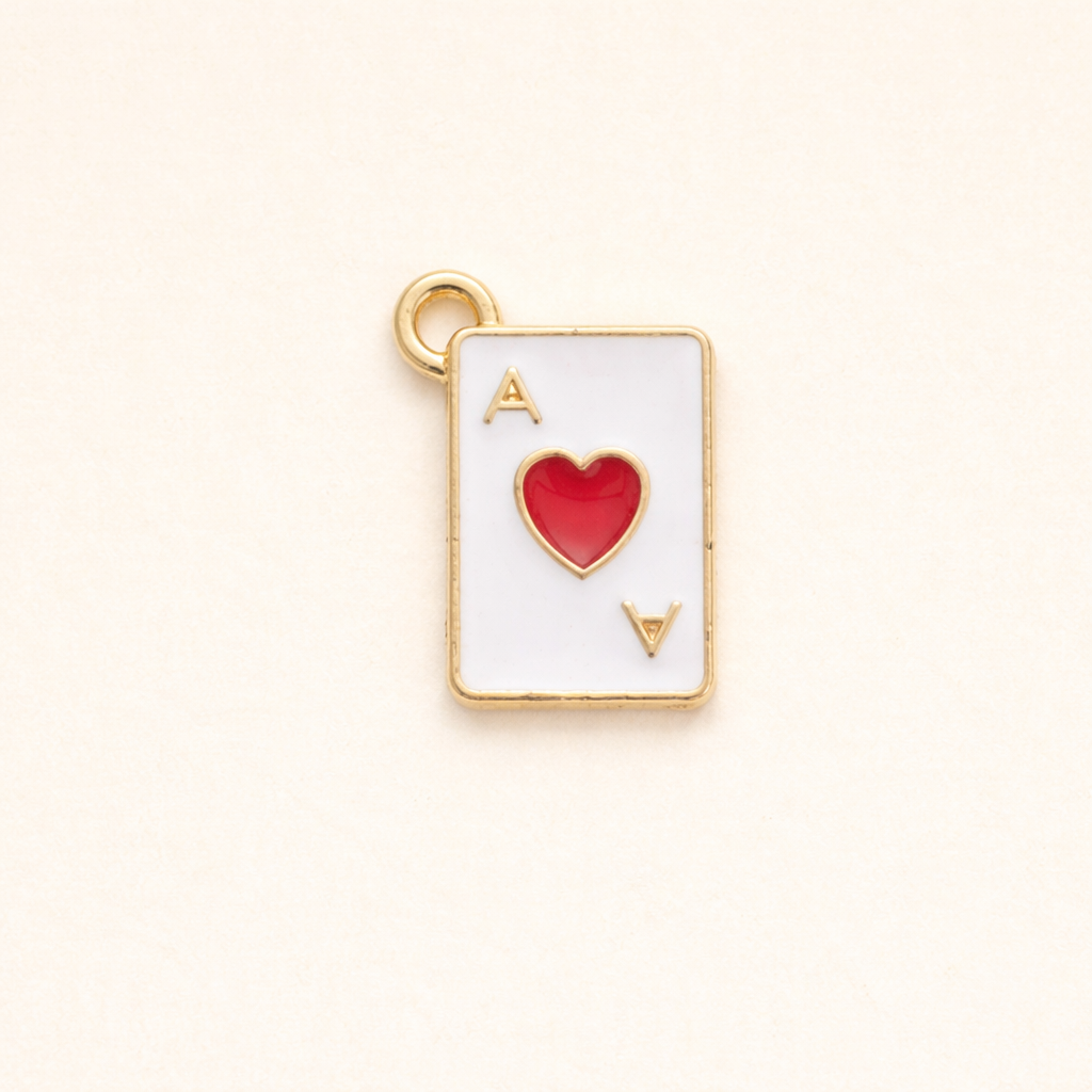 Playing card charm