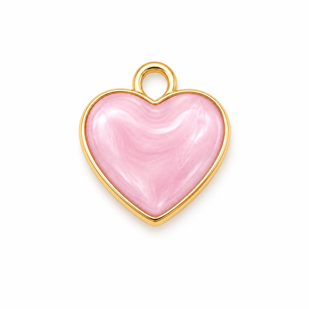 Pink heart charm