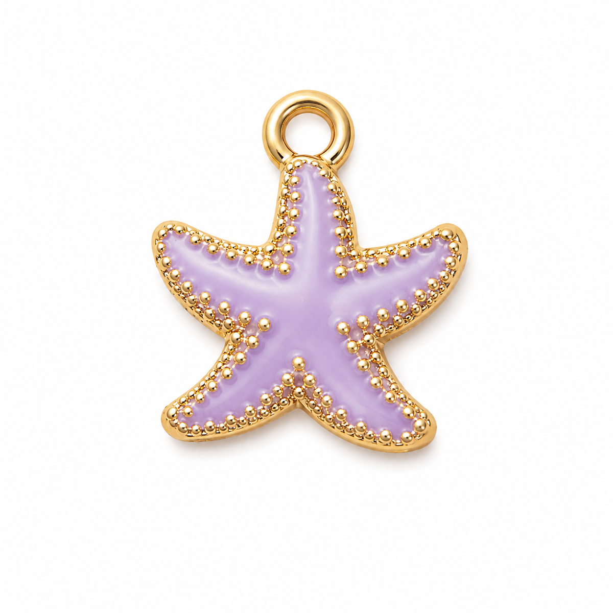 Purple starfish charm