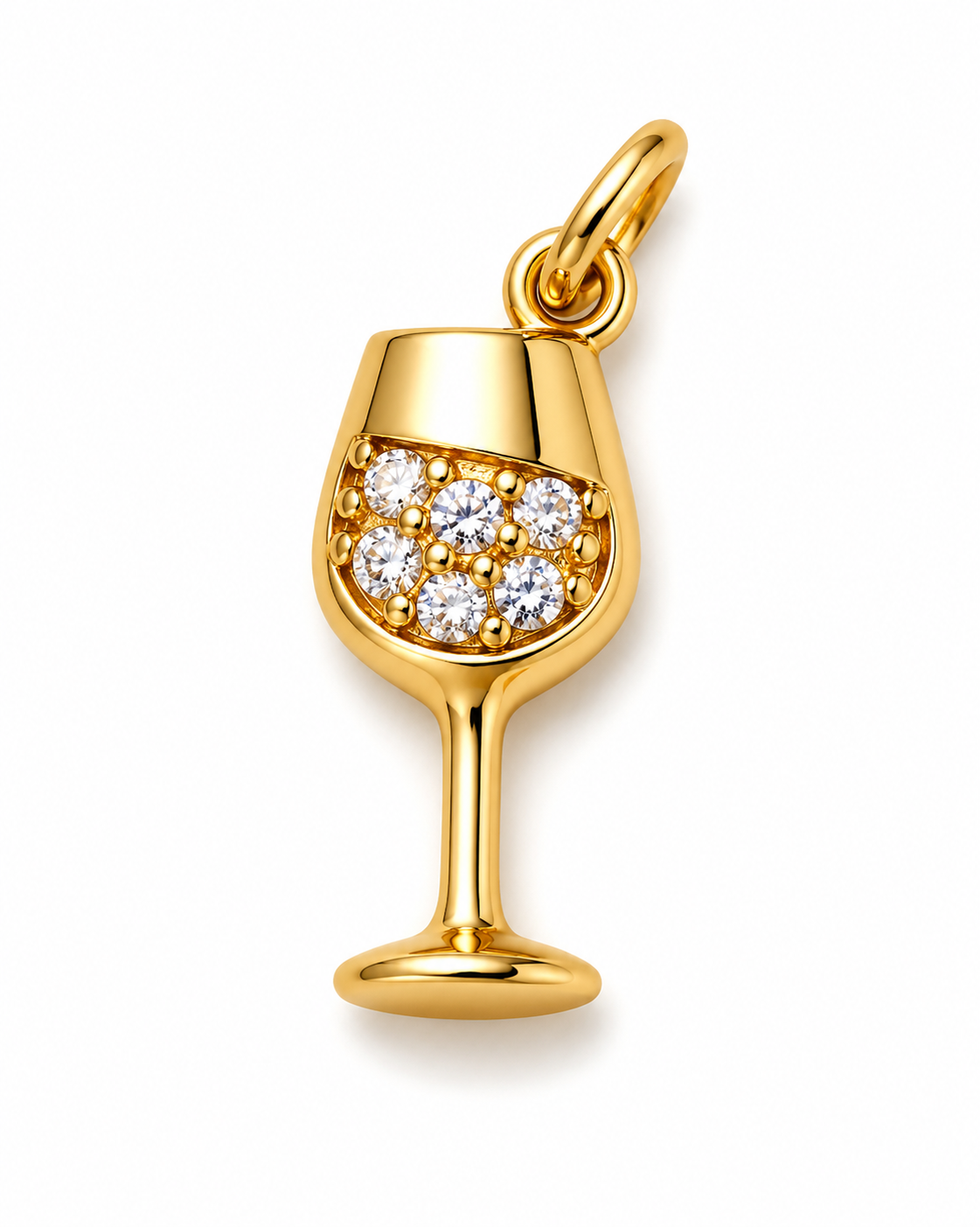 Wine glass charm