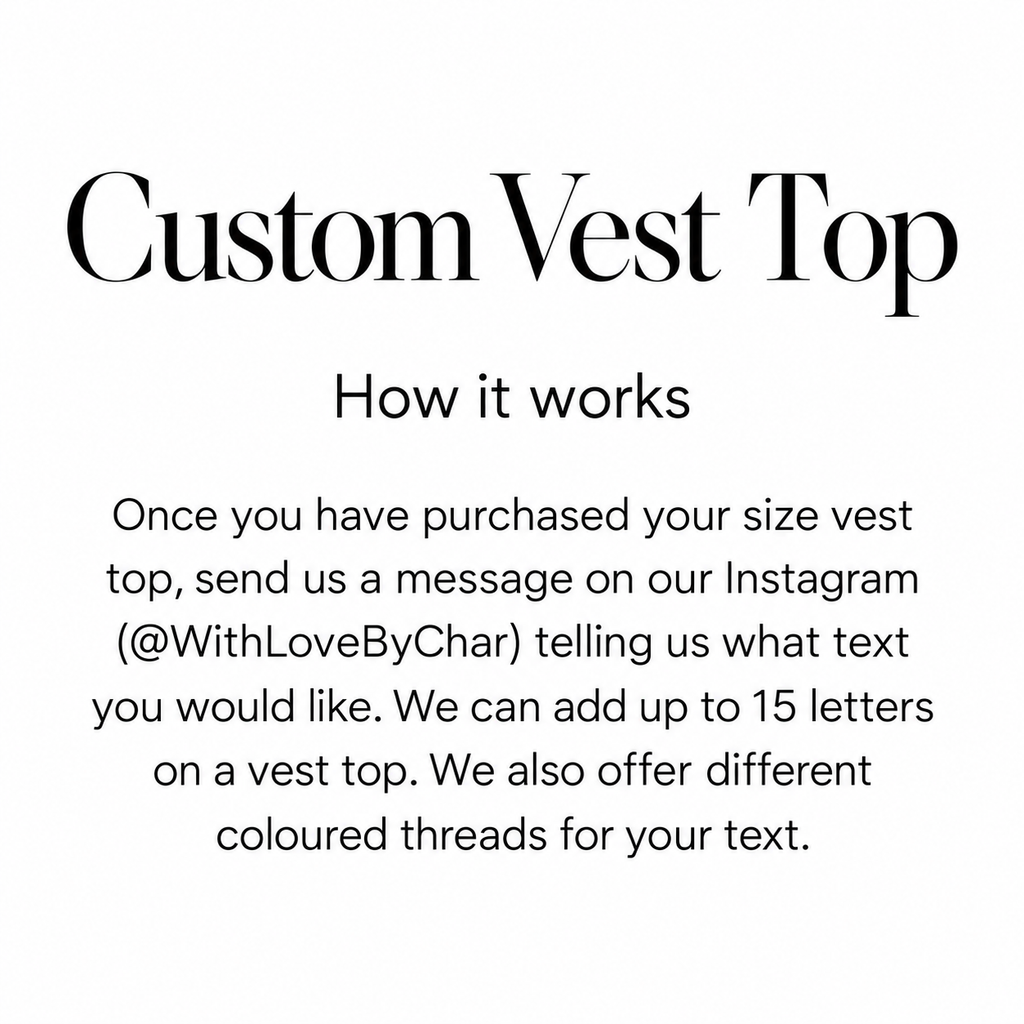 Custom Vest Top