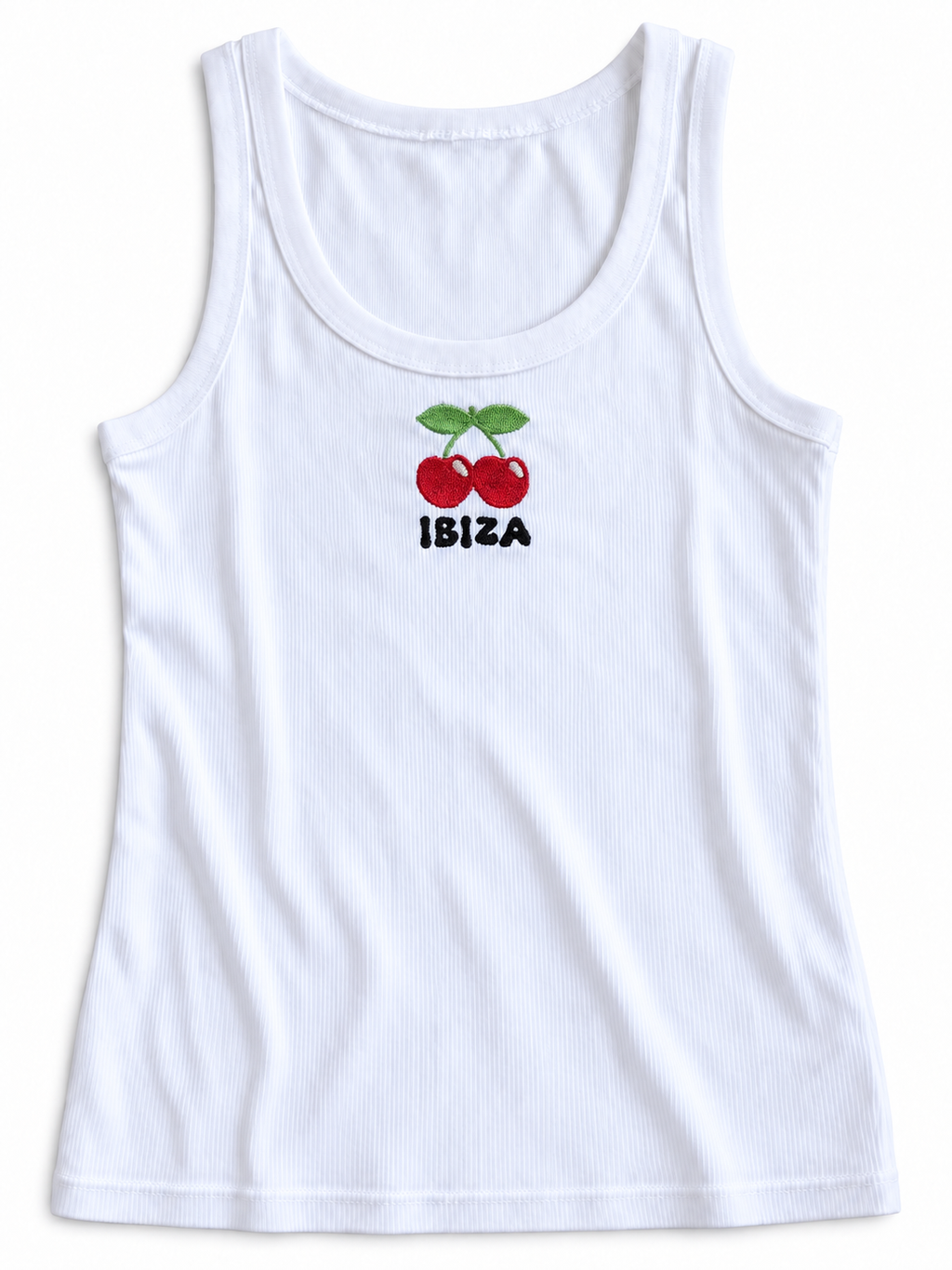 Ibiza graphic vest top