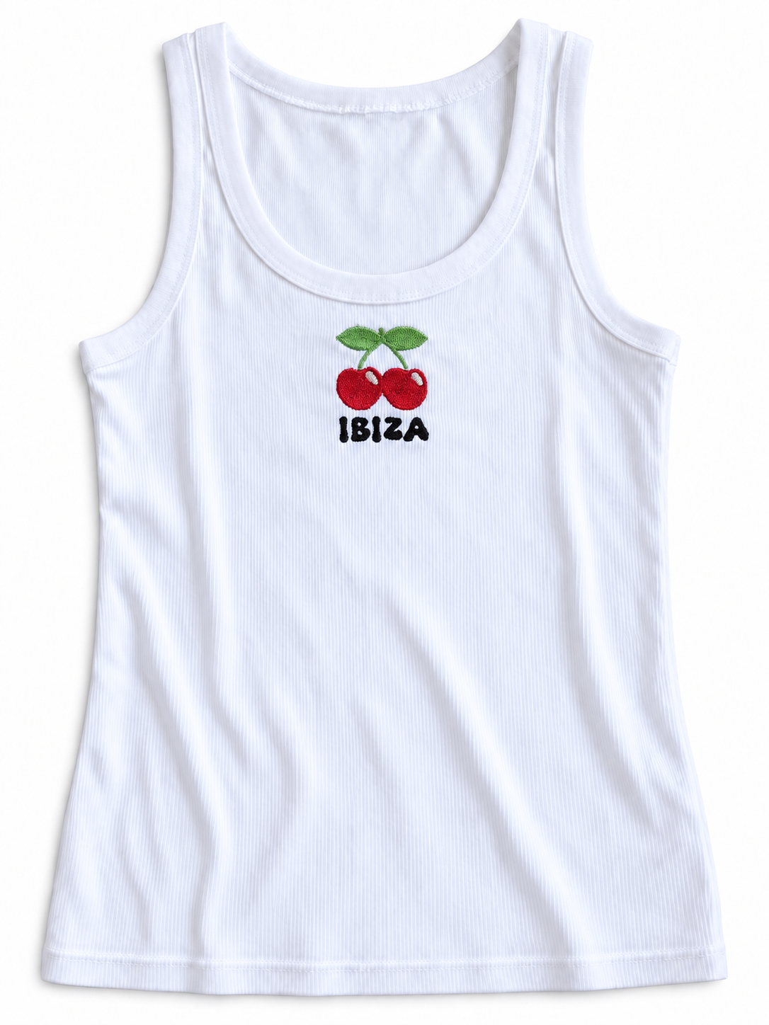 Ibiza graphic vest top