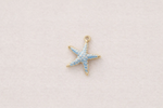 Blue starfish charm
